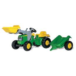 1290266 - Traktor John Deere mit Anhänger und Lader