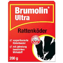 1260411 - Ratten-Portionsköder 200g Brumolin Ultra