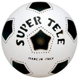 1271343 - Ball "Supertele" DM 23cm 140g Farbe sort. weiß, blau, rot