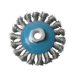 1033711 - Kegelbürste gezopft M14 100mm DM 100mm Stahldraht 0,50mm SB